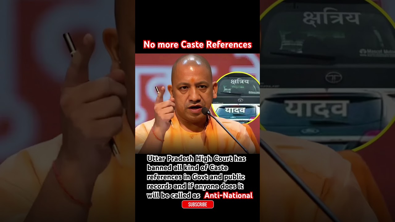 No more CASTE references in govt and public spots 