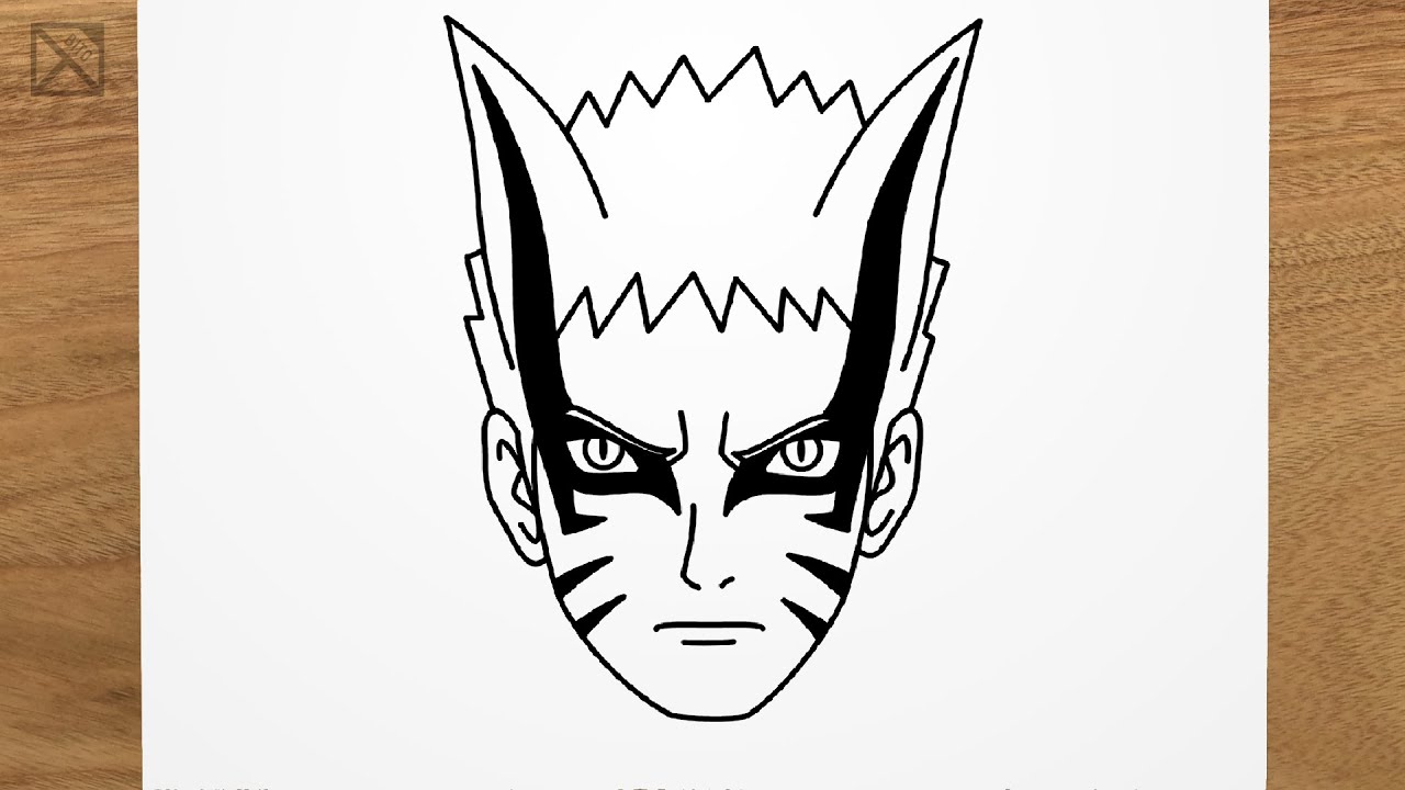 How To Draw NARUTO BARYON Step By Step EASY YouTube