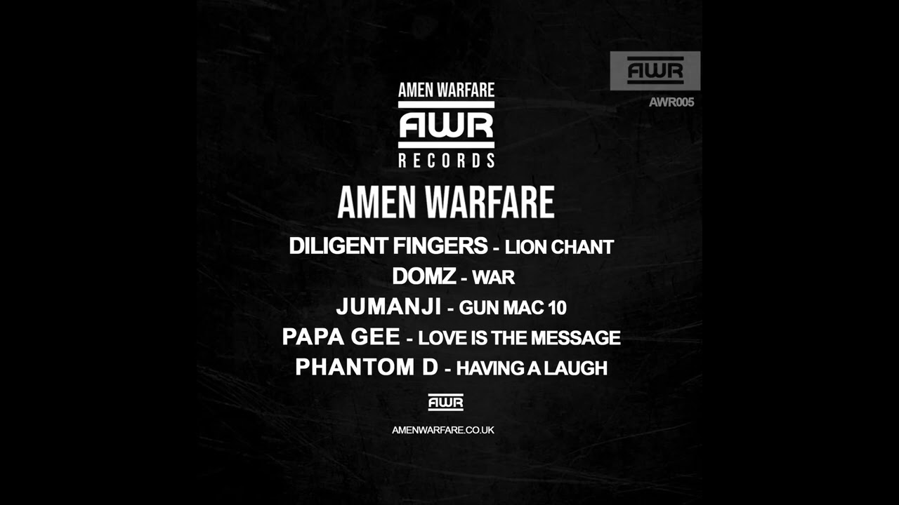 Amen Warfare 005 - Diligent Fingers - Domz - Jumanji - Papa Gee - Phantom D