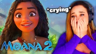 "...it's FINALLY here!!" Vocal coach *EMOTIONAL* reaction to MOANA 2 TRAILER