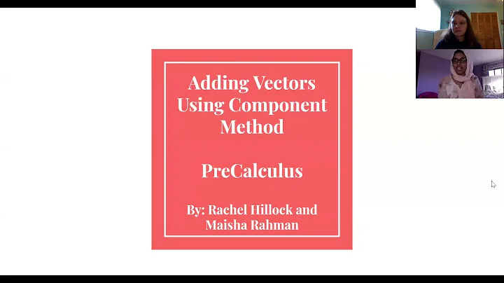 Adding Vectors Using the Component Method - Precalculus