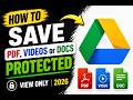 ✅ How to DOWNLOAD Protected PDF / Videos / DOCS on Google Drive (View-only | 2026) 🚀