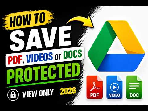 ✅ How to DOWNLOAD Protected PDF / Videos / DOCS on Google Drive (View-only | 2026) 🚀