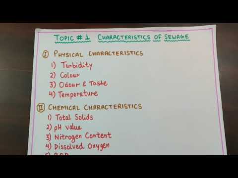 Sewage Characteristics