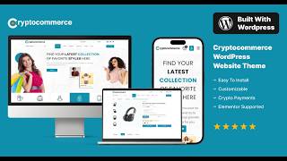 CryptoCommerce WordPress Template - Sell Products & Accept Crypto Payments 🛒💰