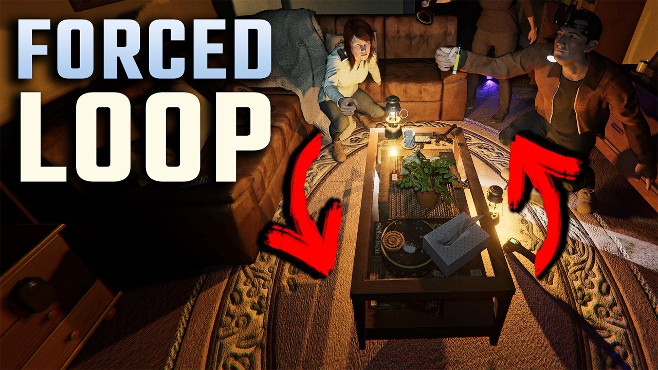 Phasmophobia, but I need to loop around tiny table...