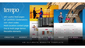 Tempo - Multipurpose Responsive Joomla Template | Themeforest Website Templates and Themes