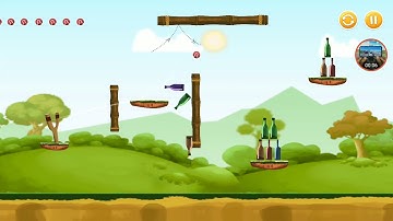 knock down bottles forest world level 43
