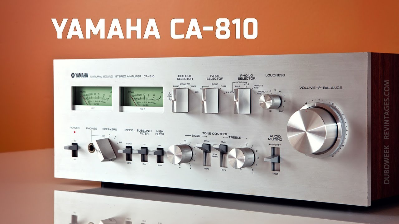 YAMAHA CA 810 Stereo Amplifier Sound Check 4K - YouTube