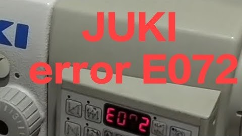 juki DDL-900AS #how to set home position error E072 SINGLE NEEDLE#
