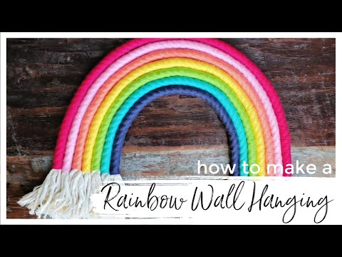 DIY Rainbow Wall