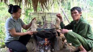 Smoked Rat Making Process | Discover, Cooking & go to the market with my uncle | Lý Thị Ca