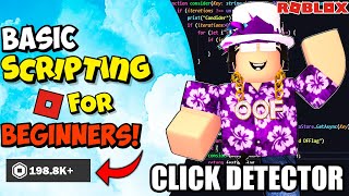 How To Script On Roblox - Click Detector