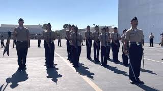 Patrick Henry NJROTC Armed Basics Performs at Pacifica Field Meet 2022