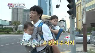 [HIT]슈퍼맨이돌아왔다-삼단합체 송일국 부자 ‘땀범벅 성화봉송’ 화제.20141012