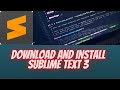 Download And Install SublimeText3 /Very Eassy