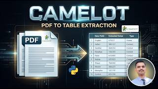 Camelot Python Tutorial | Extract Tables from PDF to Excel & CSV