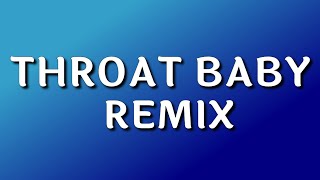 BRS Kash - Throat Baby Remix (Lyrics) Ft. DaBaby \& City Girls | Damn near got the best head