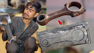 Lathe Machine Mastery: How a Heavy Steel Plate Was Machined Into a Professional-Grade Connecting Rod