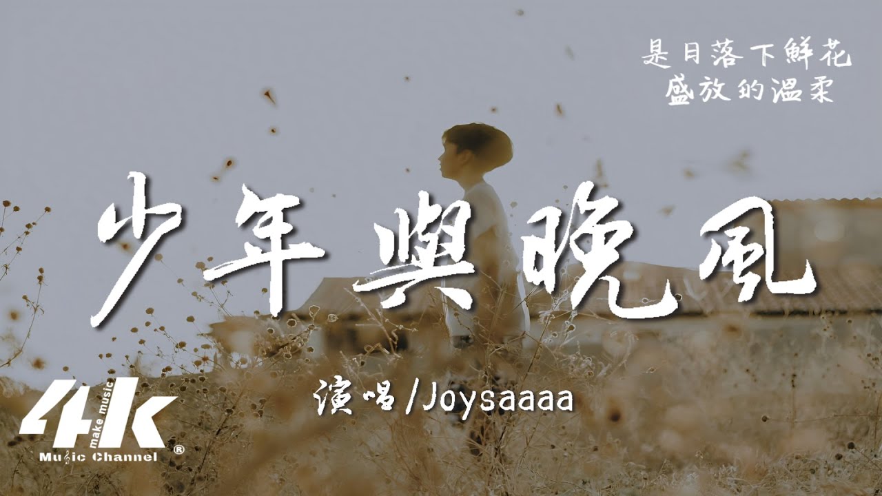 Joysaaaa - 少年與晚風『少年是我眼中 最盛大的晚風,也是我朝思暮想遙遠的夢。』【高音質|動態歌詞Lyrics】♫ - YouTube