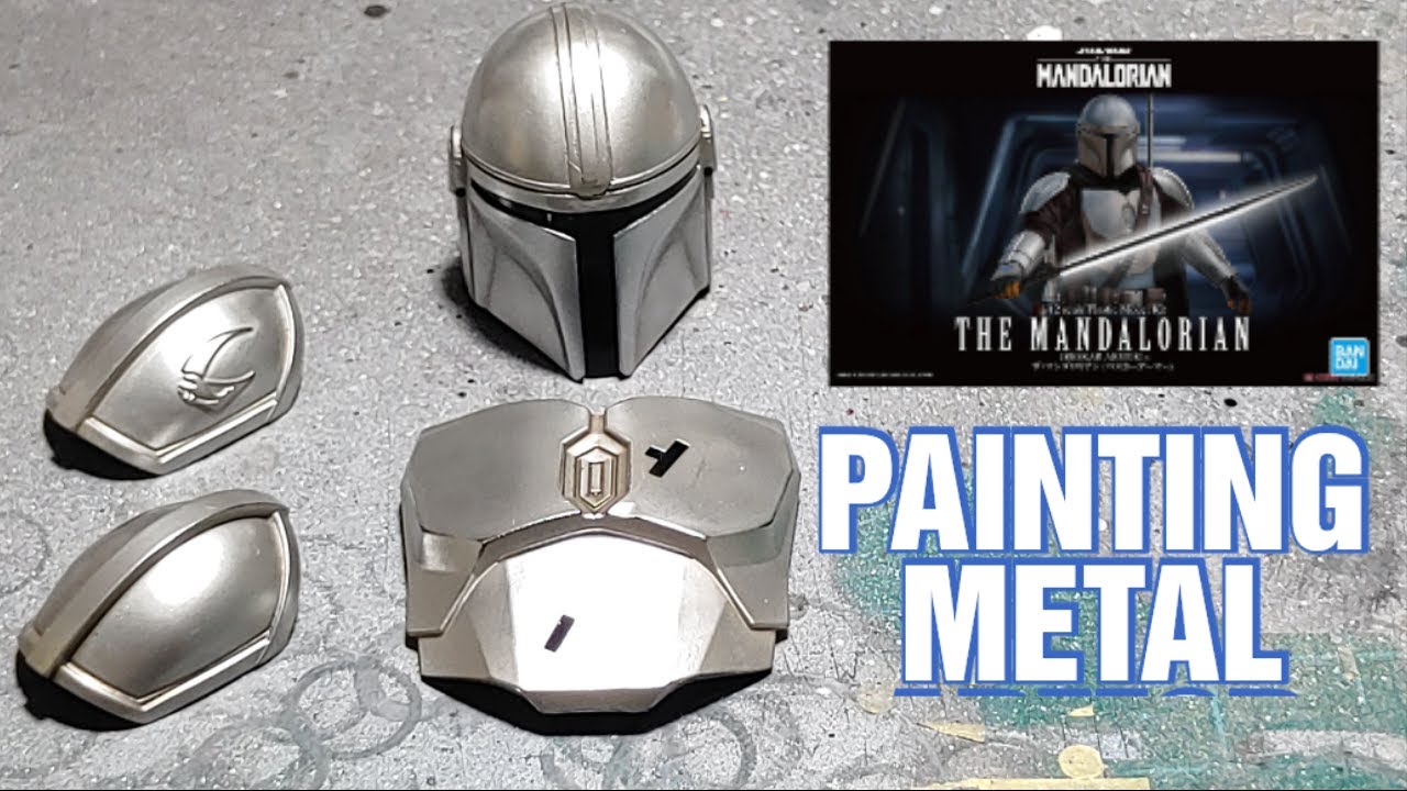 How to 'metal painting' BANDAI 1/12 Mandalorian ザ・マンダロリアン