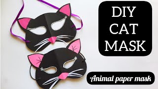 How To Make Cat Mask with Paper | DIY Paper mask | Animal Mask ideas | Animal Puppets