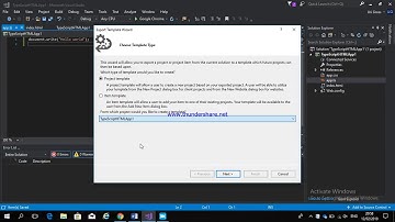 how to easy create a template in visual studio 2017