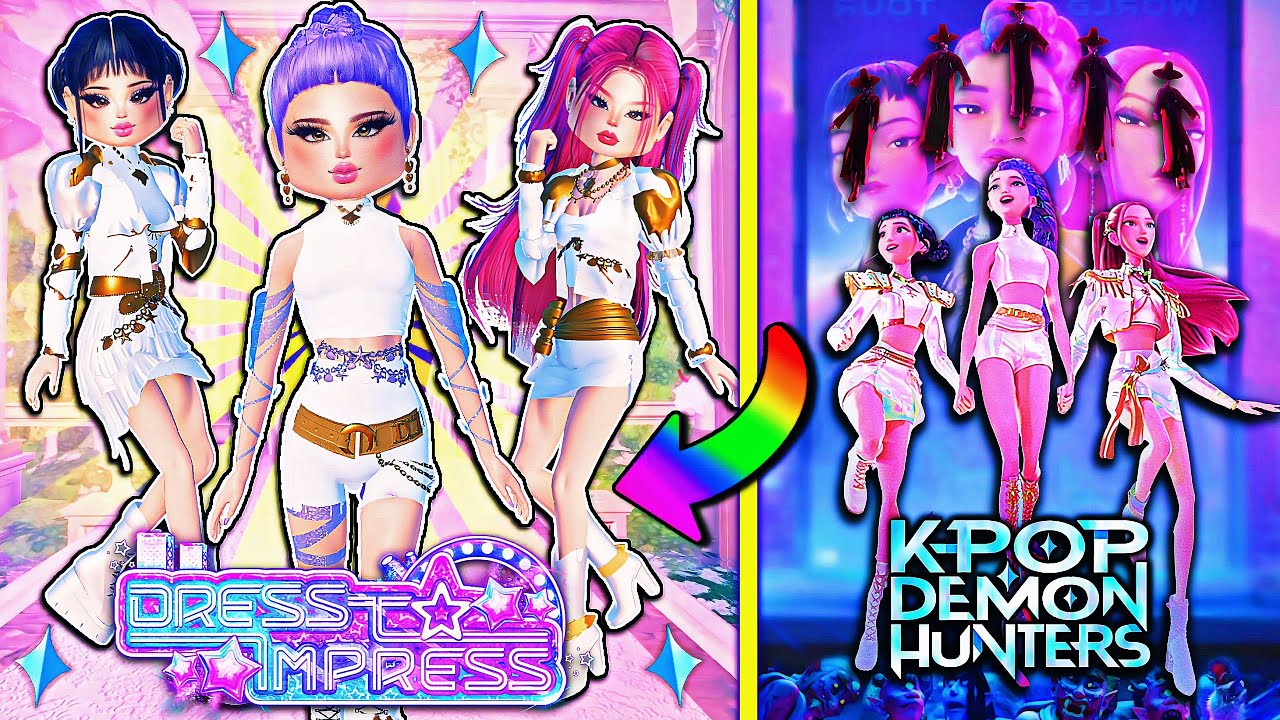 Персонажи ONLY Being KPOP DEMON HUNTERS в платьях, чтобы произвести впечатление в новом фильме Ne...