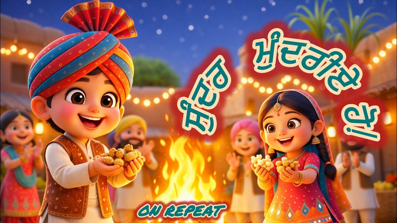 ਲੋਹੜੀ ਸਪੈਸ਼ਲ 🔥 | ਸੁੰਦਰ ਮੁੰਦਰੀਏ ਹੋ (Kids Version) Cute Family Lohri Moments