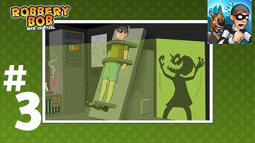 ROBBERY BOB - Walkthrough Gameplay Part 3 - Chapter 3 - Secret Labs (IOS, Android)