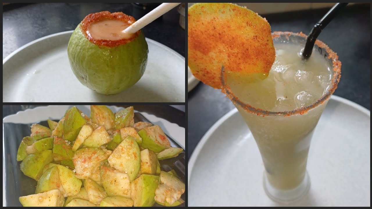 Delicious "Guava Juice - Mocktail & Chaat" very presentable & tasty - very easy to prepare 