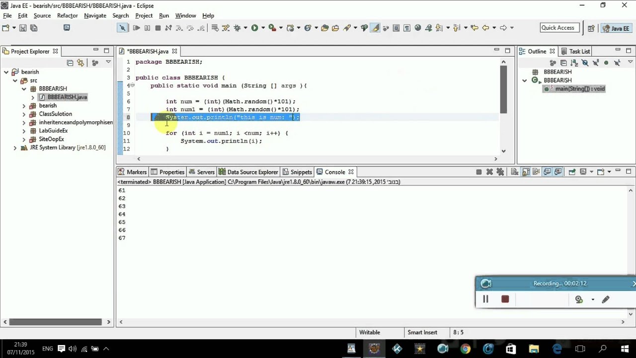 java lesson 12 for loop 2 - YouTube