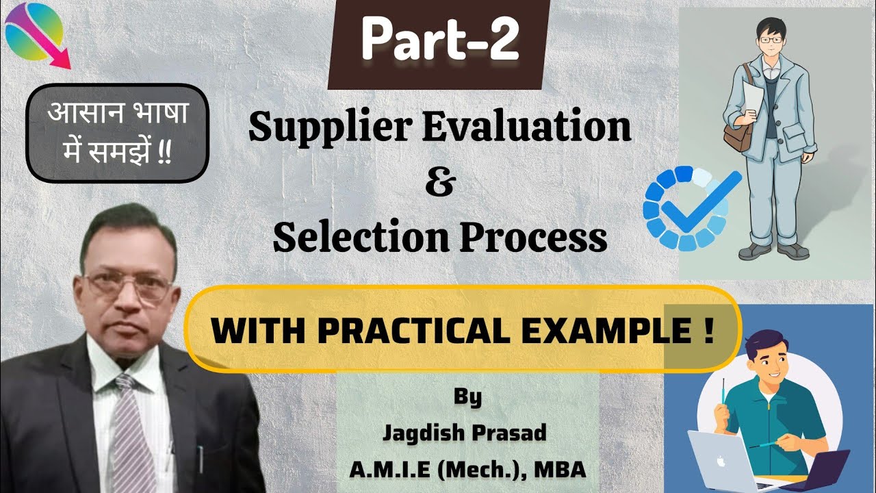 (PART-2) Supplier Evaluation & Selection Process | In Hindi - YouTube