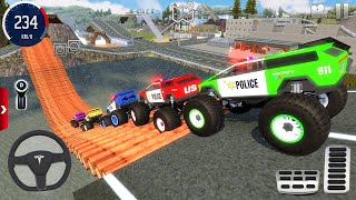Juegos De Carros - Police Monster Truck Impossible Driver #1 - US Car Stunts Racing Android Gameplay screenshot 5