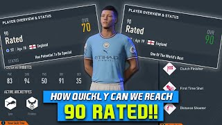 90 overall in ONE season of FIFA 23 MY PLAYER CAREER MODE