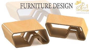 Furniture design in solidworks | NEW Amazing table design | solidworks tutorial | anyone can design