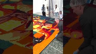 Record-breaking gummy bear mosaic! 🍬