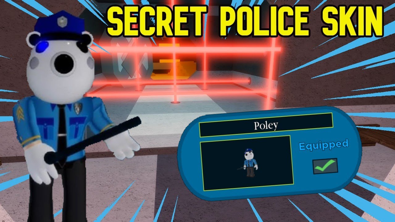 Roblox Piggy How To Get The Secret Police Skin Youtube