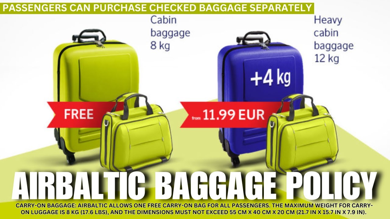 airBaltic Baggage Policy | Hand Baggage and Checked in Baggage