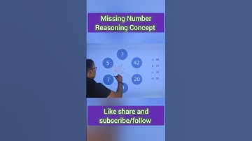 Missing number Reasoning Concept #sscgd #maths #sscresoning #mathstricks #sscexam #reasoning #sschsl