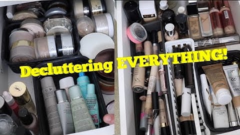 Base Makeup Declutter! *Foundation, Primer, Concealer and Powder*