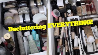Base Makeup Declutter! *Foundation, Primer, Concealer and Powder*