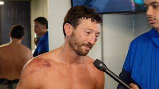ADAM BROOKS EMOTIONAL REACTION TO WIN VS RAHIM PARDESI