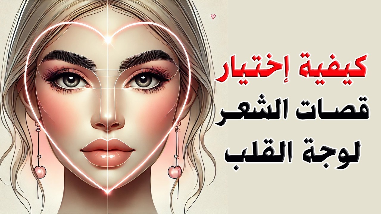 كيفية اختيار قصات الشعر المناسبة للوجة بشكل القلب