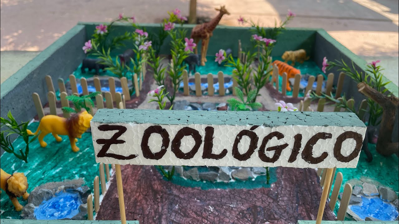 MAQUETE DE ZOOLÓGICO / PRIMEIRO ANO - YouTube