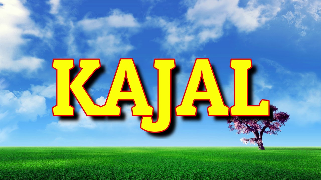Kajal name animation - YouTube