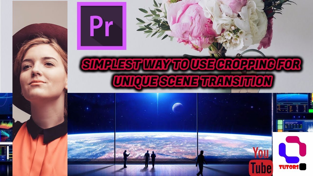 Adobe Premiere Pro Tutorial - How to use Cropping for scene transition
