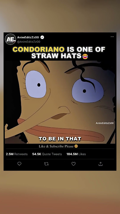 「 Condoriano Is One Of Straw Hats😂」- EDIT | #onepiece #shorts #usopp #zoro