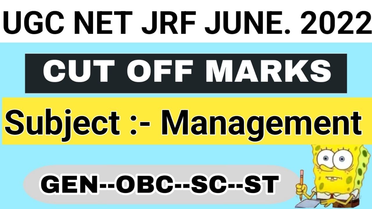 ugc-net-jrf-june-2022-cut-off-marks-of-management-l-management-youtube