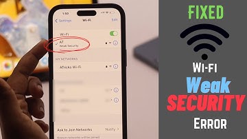 Weak Security Error on iPhone After iOS 16 Update (FIXED)